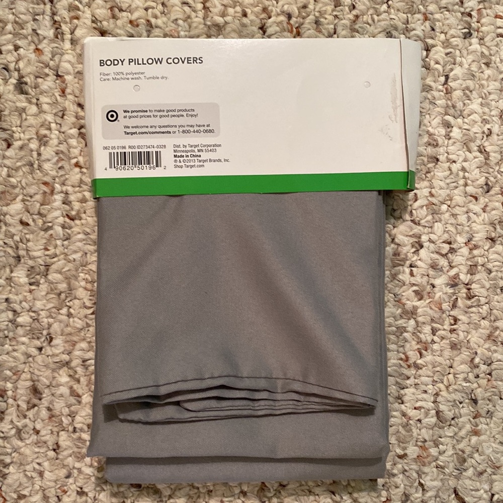 Gray Body Pillow Cover - Picture 2 of 2
